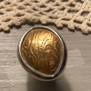 BOLD SILPADA Sterling Silver & Brass Ring